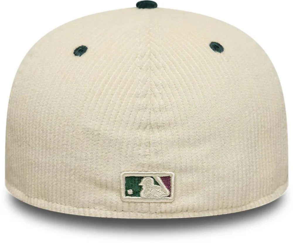 New Era - 59Fifty Fitted Cord Oakland Athletics Low Profile Cap - Green/Cream